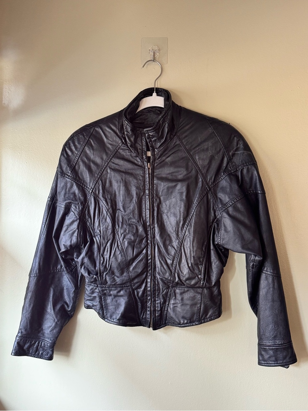 Vintage Black Leather Jacket